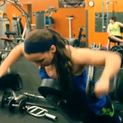 17 years old Powerlifter Heather Workout muscles