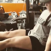 17 years old Powerlifter Heather Legs workout