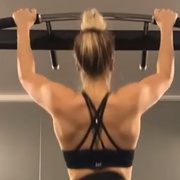 19 years old Fitness girl Julia Pull ups