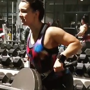 17 years old Powerlifter Heather Workout muscles
