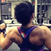 17 years old Powerlifter Heather Back workout
