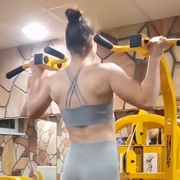 18 years old Fitness girl Rozsa Pull ups