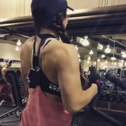 16 years old Fitness girl Kaitlyn Workout muscles