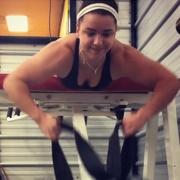 18 years old Powerlifter Heather Workout muscles