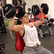 17 years old Fitness girl Tessa Workout muscles