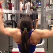17 years old Fitness girl Tessa Back workout