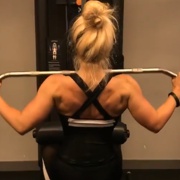 18 years old Fitness girl Monika Back workout