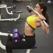 16 years old Fitness girl Ava Workout muscles