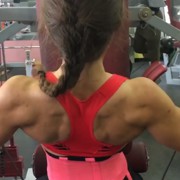 17 years old Fitness girl Kristina Back workout