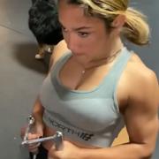 15 years old Wrestler Damiyah Workout muscles