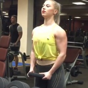 16 years old Fitness girl Natalie Workout muscles