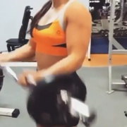 17 years old Fitness girl Takia Biceps curls