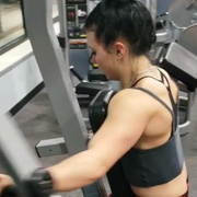 18 years old Fitness girl Jenny Workout muscles