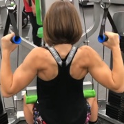 16 years old Fitness girl Delaney Back workout